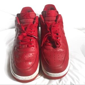 Red and White Air Force 1